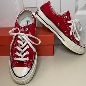 NIB Converse Red Low Top Sneakers